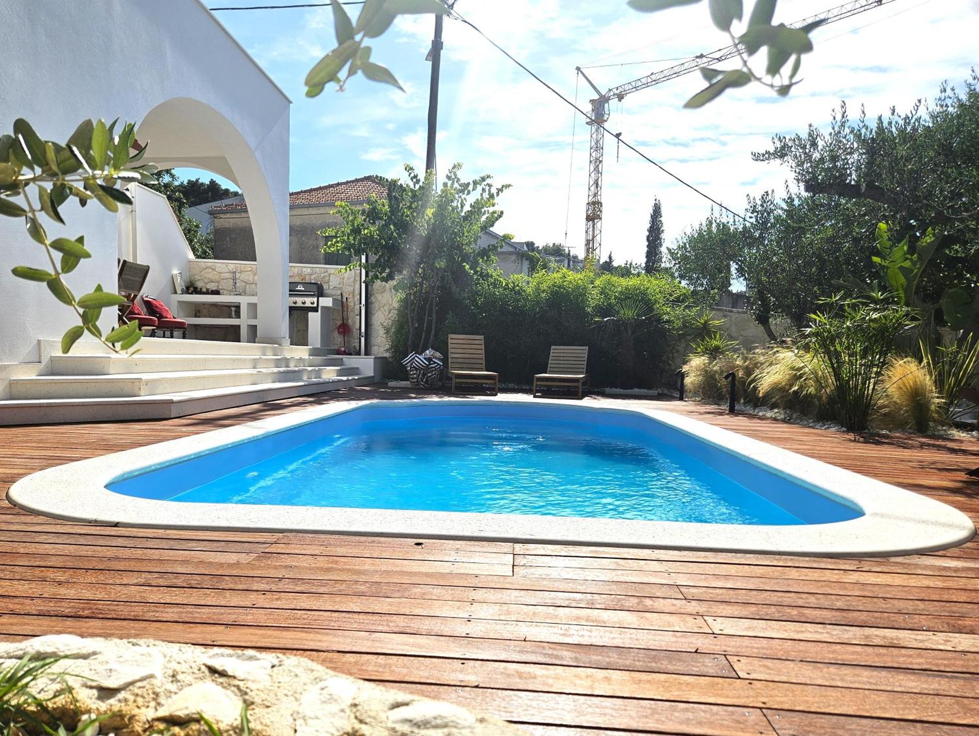 The Three Flowers Pool House Trogir Ngoại thất bức ảnh